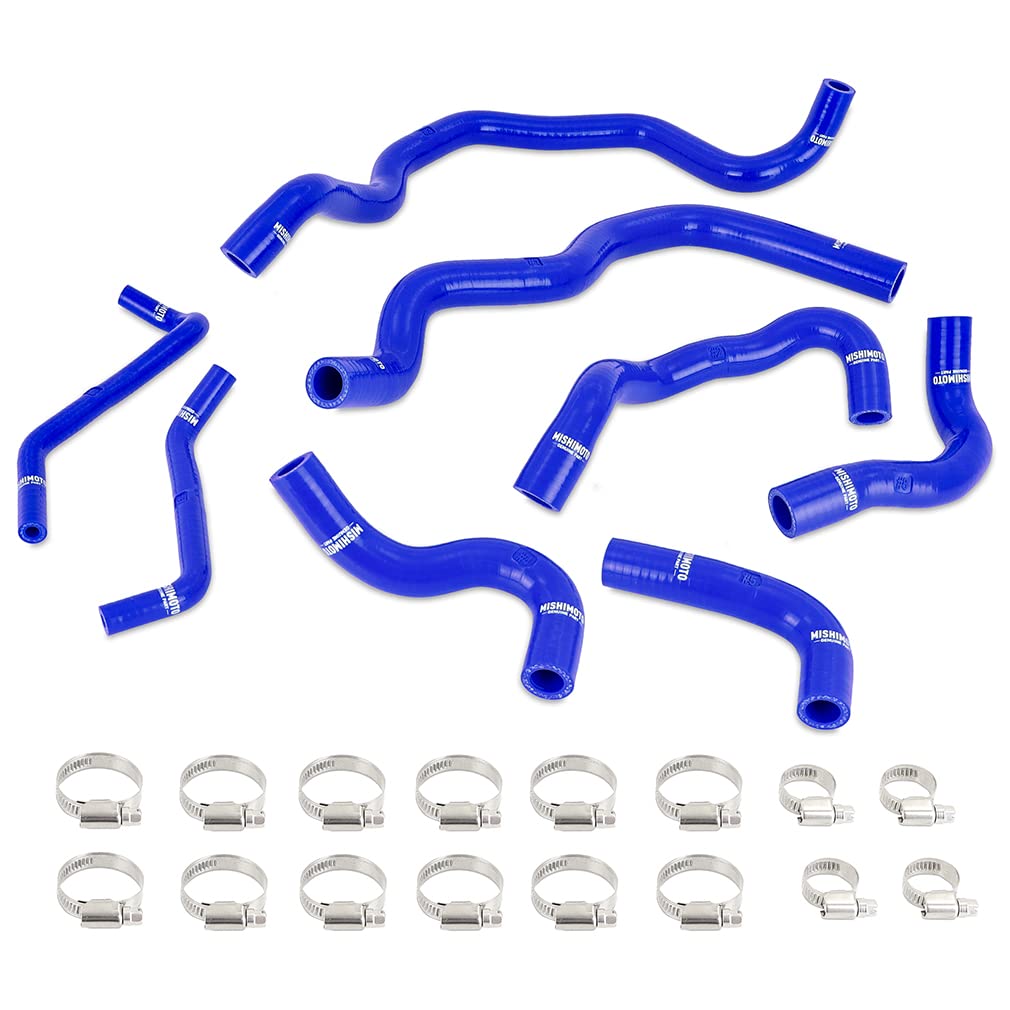 Mishimoto Intercooler Coolant Hose Kit Silicone Compatible With Infiniti Q50/Q60 3.0T 2016+, Blue
