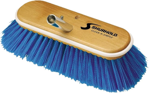 10" Shurhold Extra-Soft Deck Brush - Blue Nylon Bristles