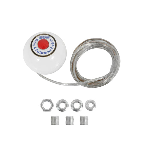 Replacement B&M 46112 White Shifter Knob with Button and SAE Threads