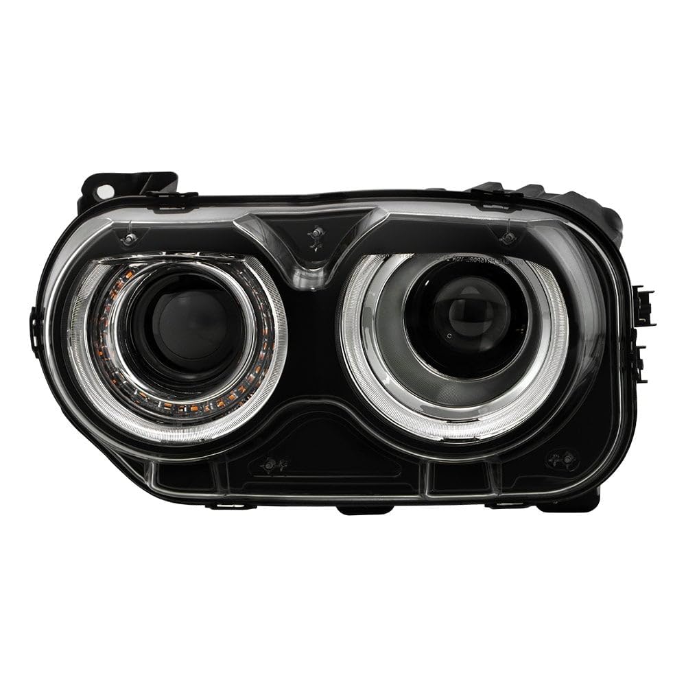 Dodge Challenger Spyder (POE) 15-20 HID w/LED DRL Headlight - Low Beam-D3S(Not Included) ; High Beam-D3S(Not Included) ; Signal-LED - OE Left