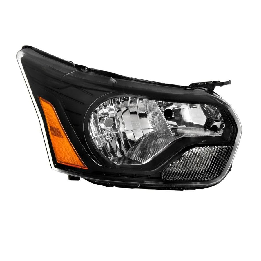Ford Transit T250 T350 2500 3500 15-20 Spyder (POE) Halogen Headlight - Low Beam-H11(Included) ; High Beam-HB3(Included) ; Signal-3157NA(Included) - OE Black Right