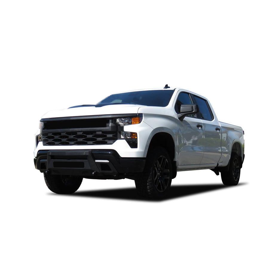 Black Horse Armour III Front Light Duty Bumper Black (Excl. 2022 1500 LTD, ZR2,Diesel, 4-Cylinder Turbo Gas and models with super cruise system) Compatible with 2022-2024 Chevrolet Silverado 1500