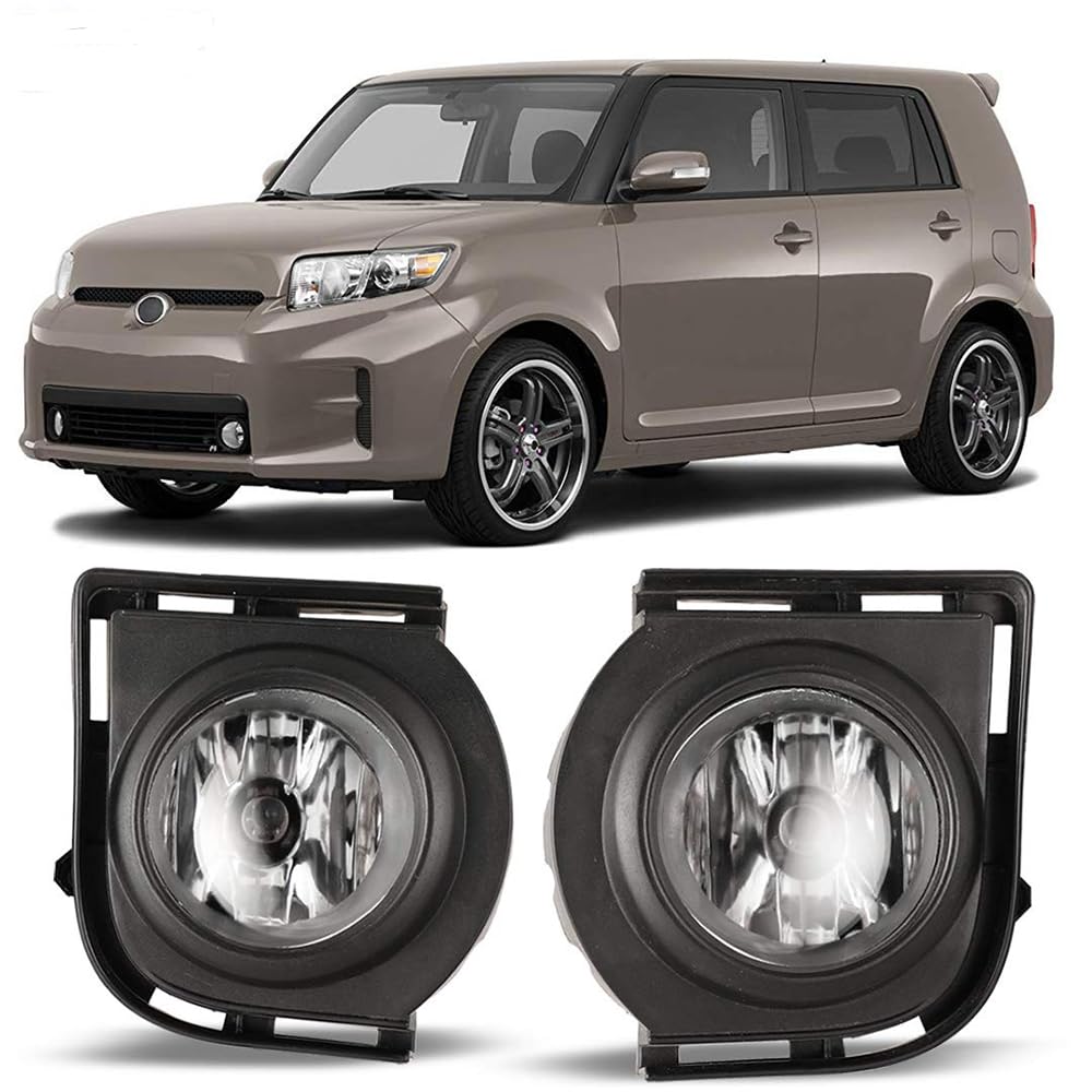 Fog Lights Winjet Compatible with [2008 2009 2010 Scion xB] Driving Fog Lights + Switch + Wiring Kit