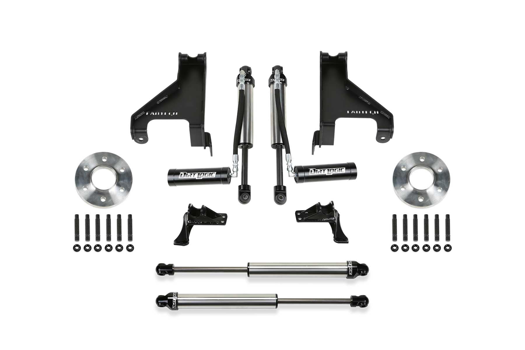 AUX Shock Kit Fabtech with 2.25 DLSS 2015-21 SPRINTER 2500 4WD K9005DL