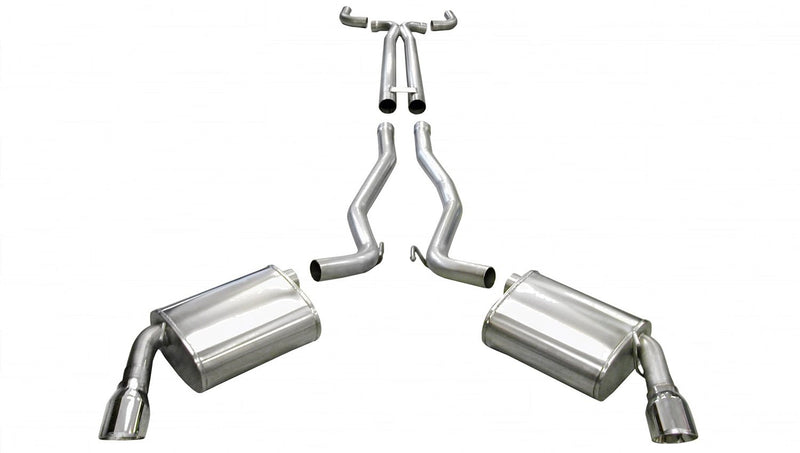 Cat-Back Exhaust System CORSA 14951BLK with X-Pipe