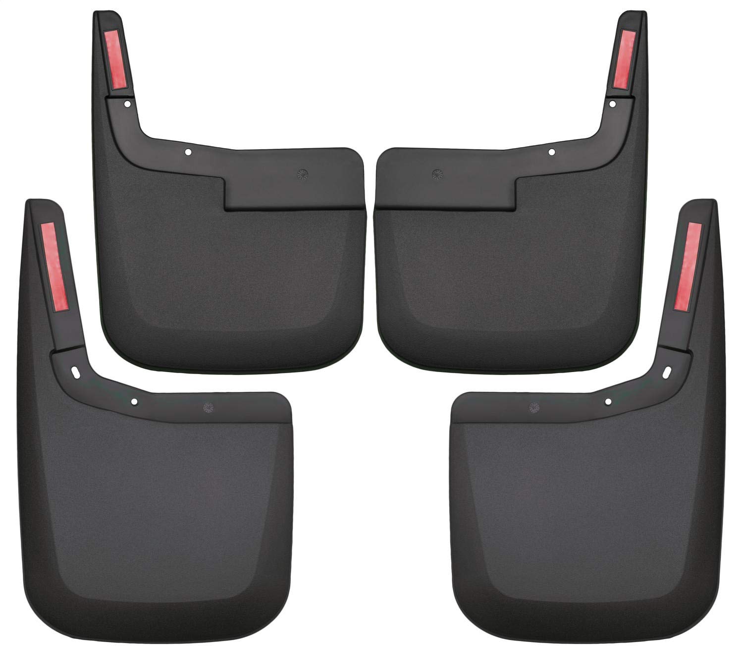 Husky Liners - Mud Guards Front & Rear | 2015-2020 Ford F-150 No Fender Flares, Front & Rear Set - Black, 4 Pc | 58446