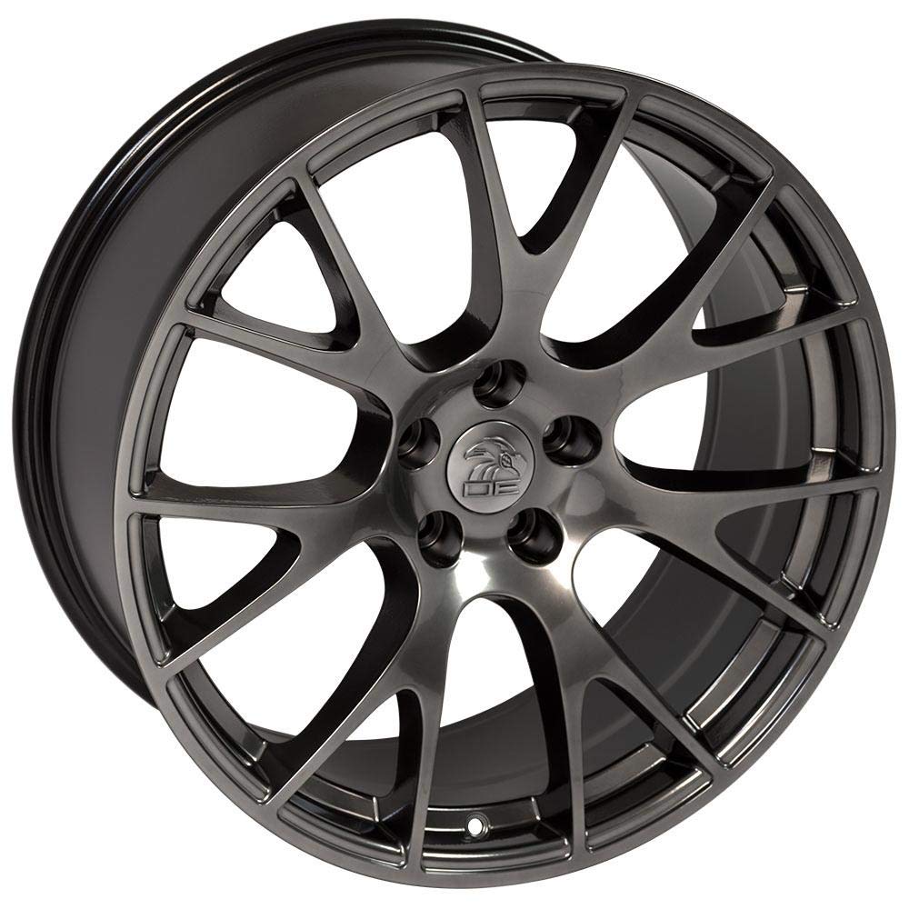 Hyper Black Wheel OE Wheels LLC DG69-22100-5550-25HB Painted (22 x 10. inches /5 x 139 mm, 25 mm Offset)