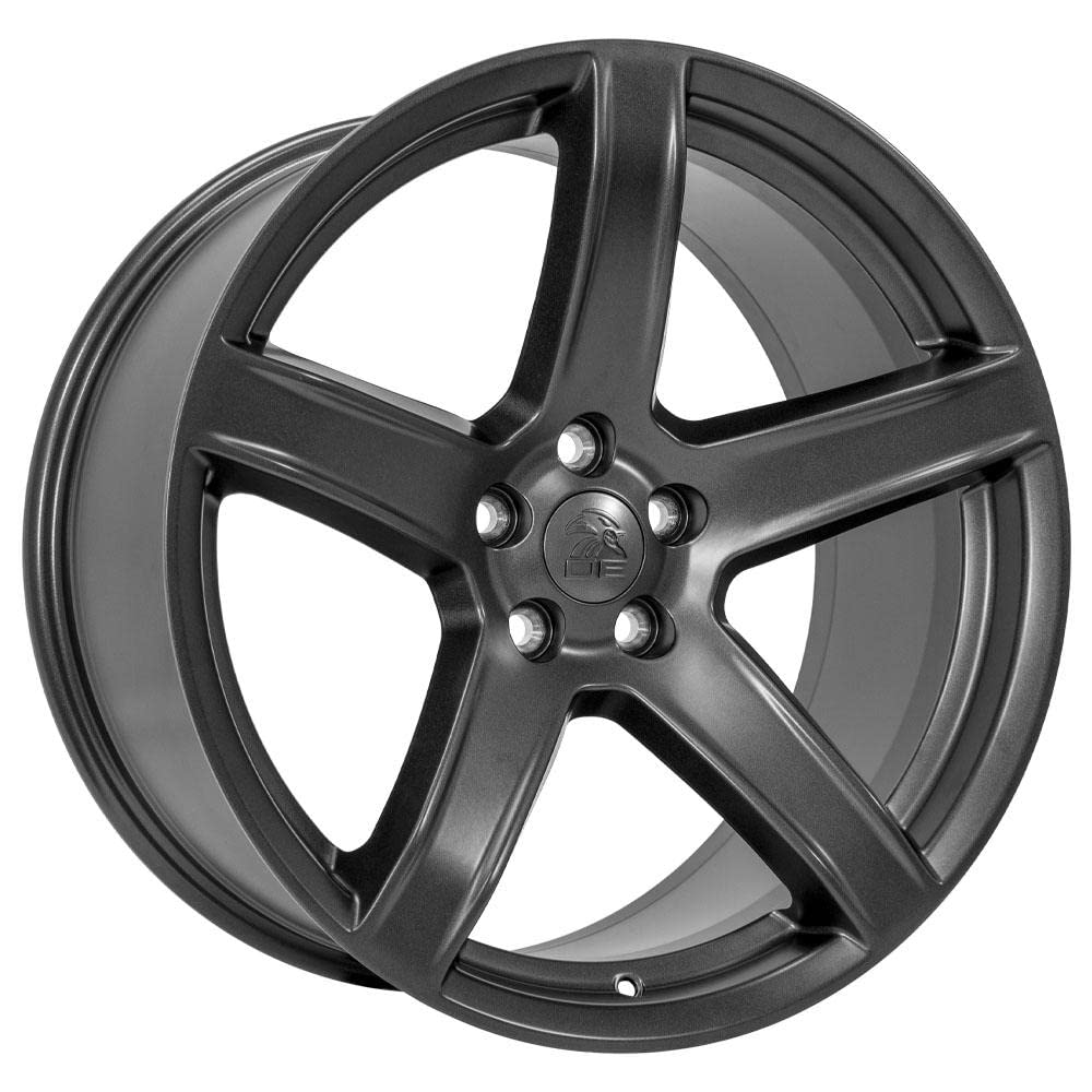20 Inch OE Wheels DG22 Rim Fits Charger/Challenger SRT Hellcat Style 5x115 20x9.5 Satin Gunmetal - Hollander 2640 (1)