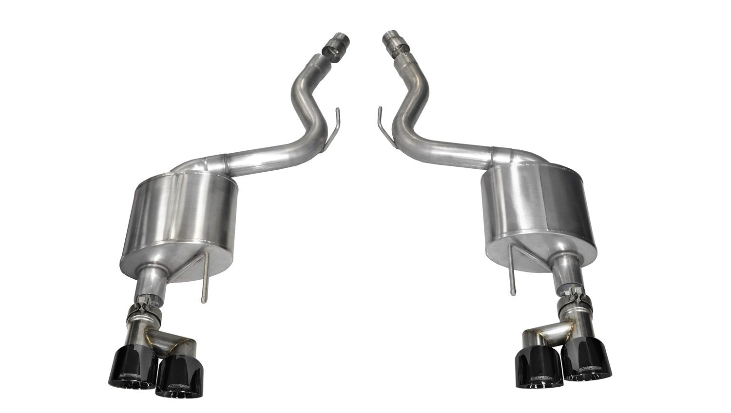 Axle Back Exhaust Corsa 14334BLK with Black Tip (Ford Mustang GT)