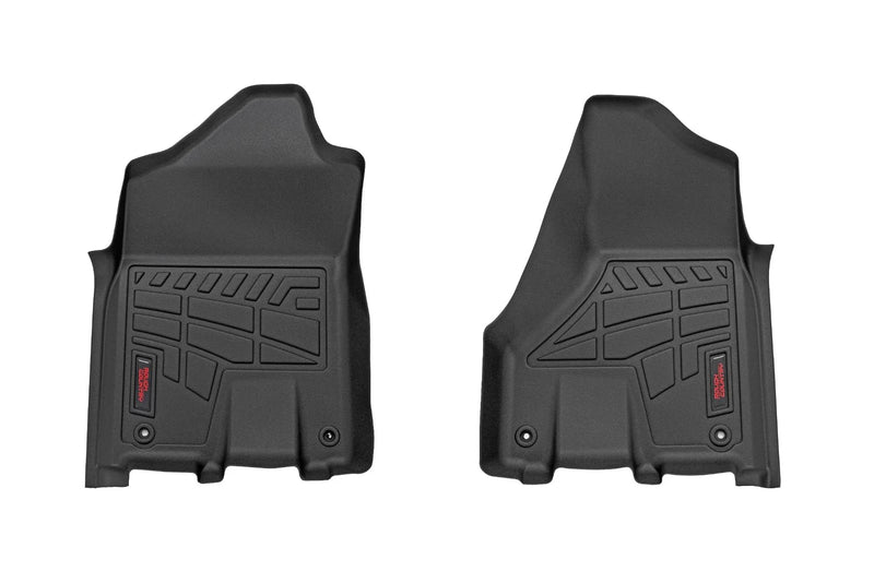 Sure-Fit Rough Country All Weather Front Floor Mats for Ram 2500/3500 (2019-2024) with Bucket Seats - Waterproof, Non-Slip Flexible Floor Mat, First Row Mats