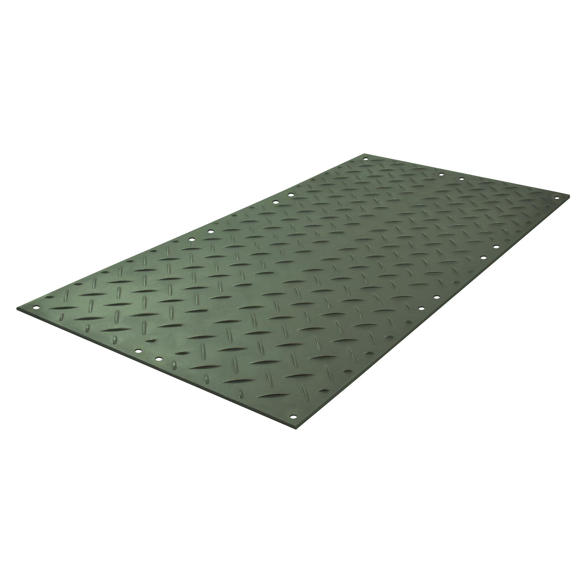 Ground Protection Mat Checkers Industrial Prod Inc, Black, 4 ft. W