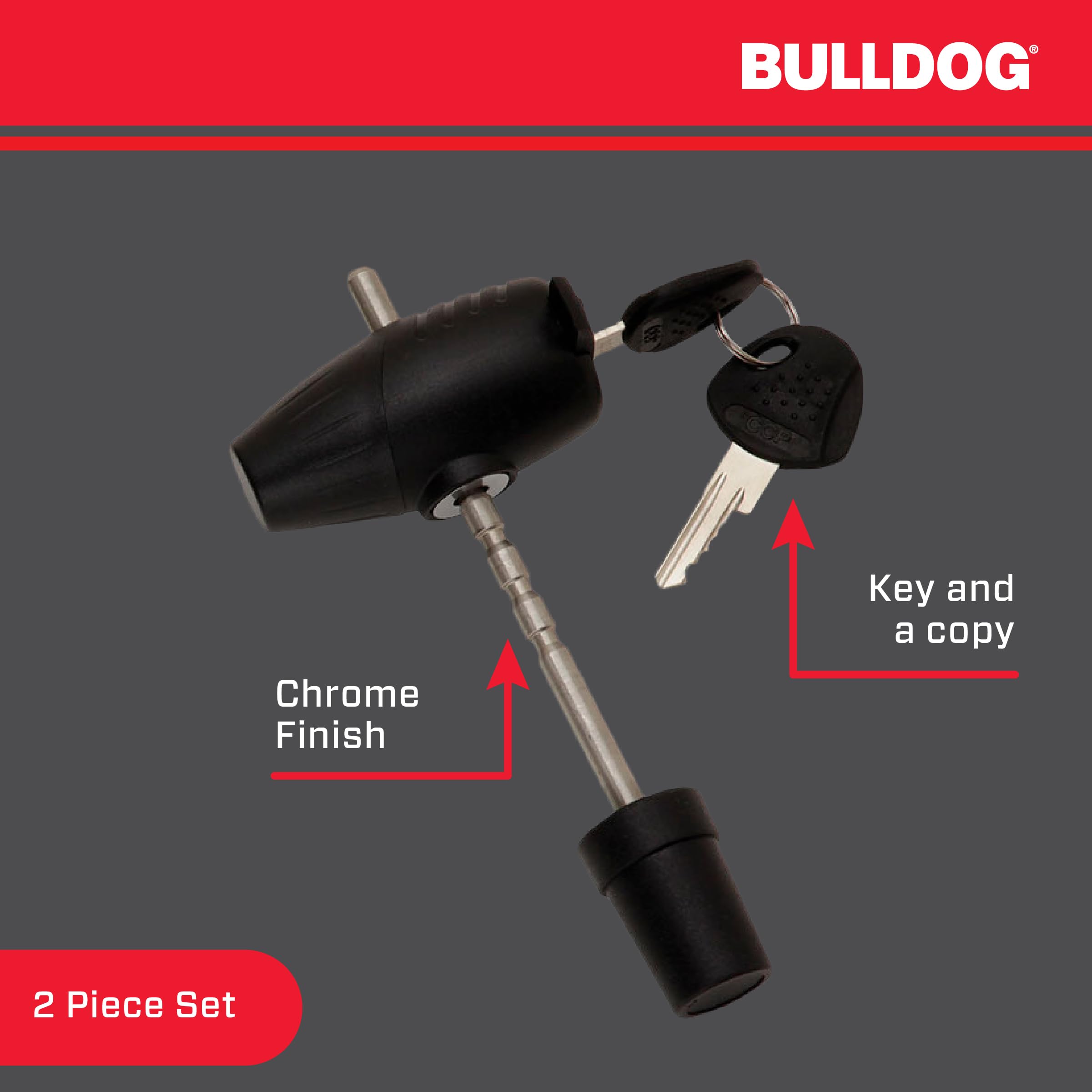 Easy Access Bulldog (580410) Adjustable Trailer Coupler Lock, Black