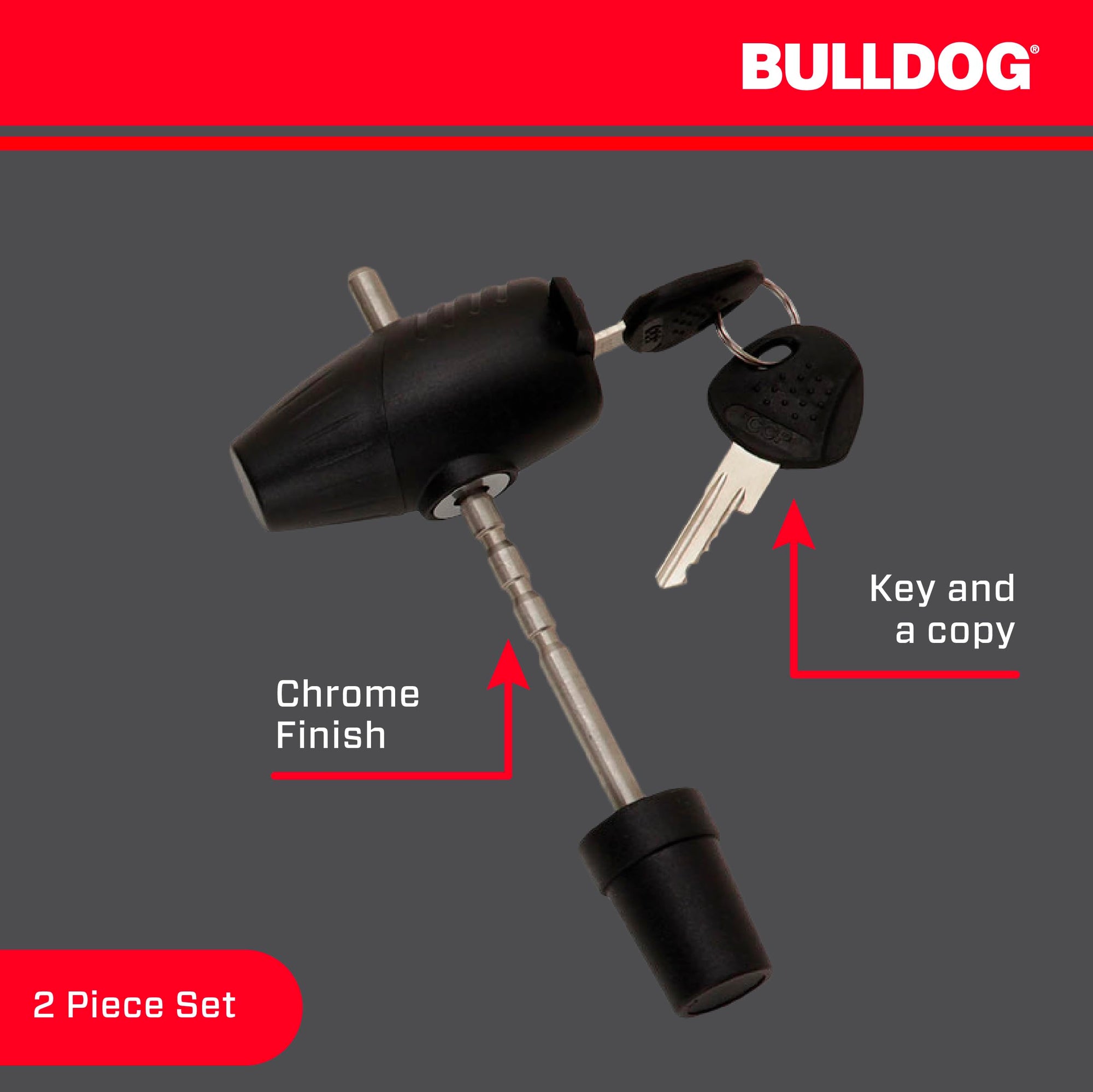 Easy Access Bulldog (580410) Adjustable Trailer Coupler Lock, Black