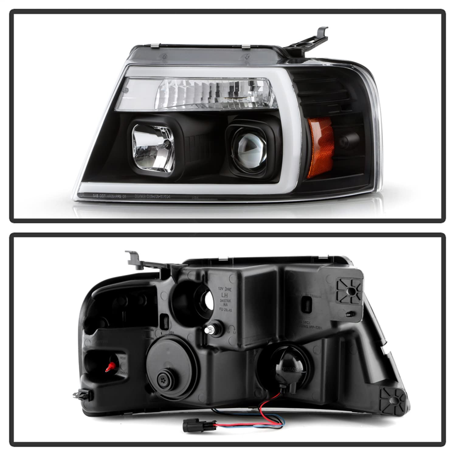 Projector Headlight Spyder Platinum (PRO-YD-FF15004PL-BK)