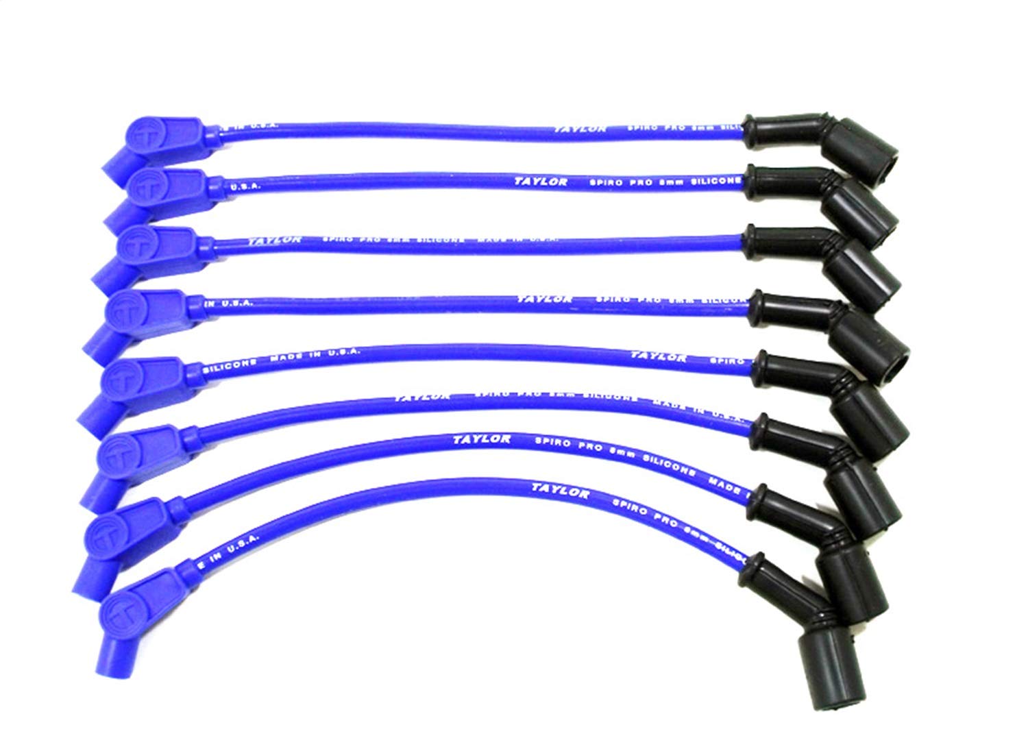8mm Taylor Cable Spiro-Pro 135 8in blue