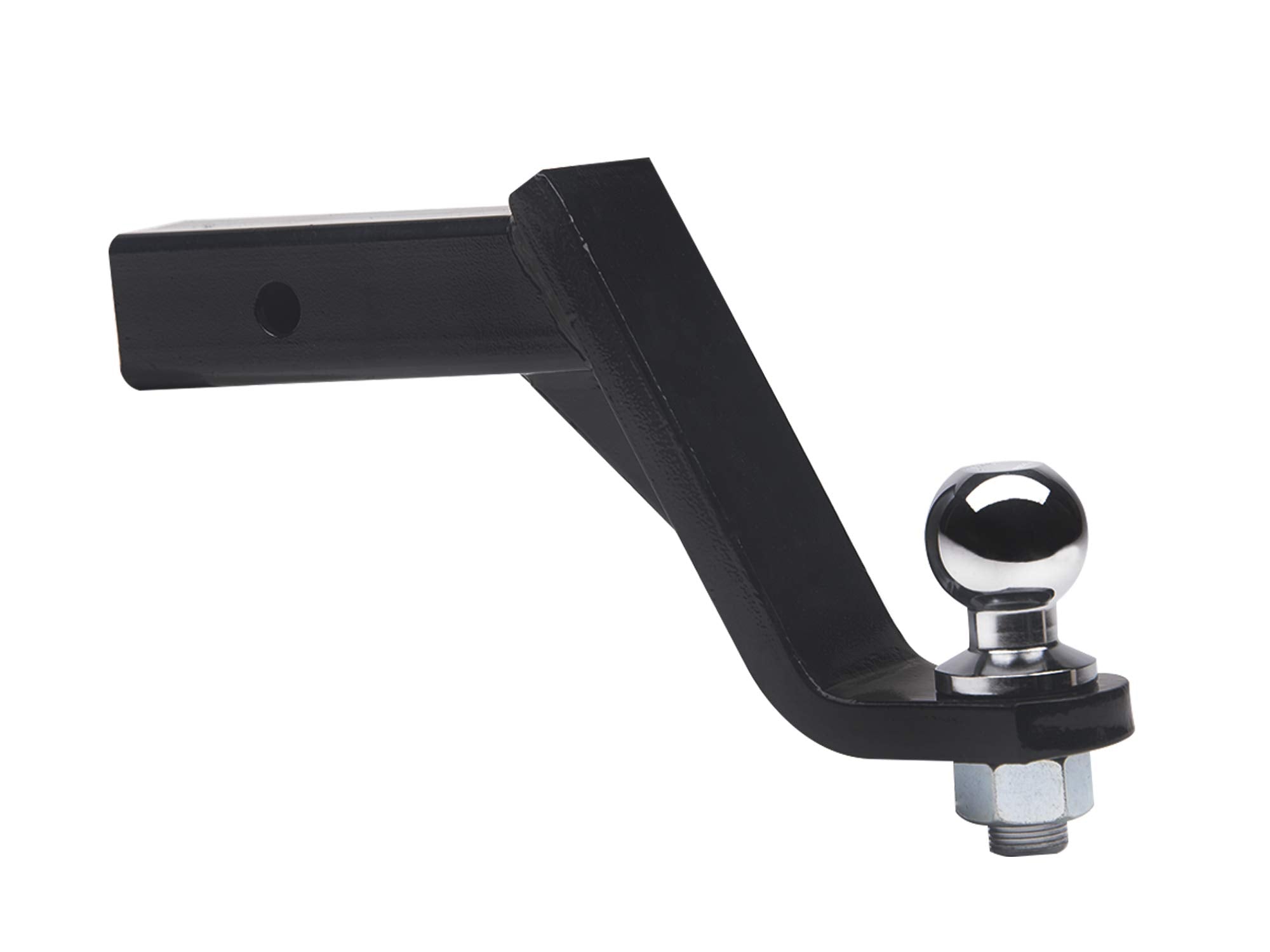 6" Drop Down Armordillo 7161559 Loaded Ball Mount Trailer Tow Hitch with 2" Receiver Tube Universal Fit - Black