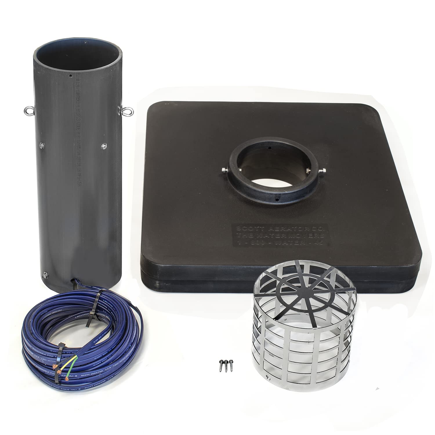 Scott Aerator DA-20 Pond Aerator Display – 1-1/2 Horse Power 230V 100ft Cord | Aerating Pond Fountain | Pond Pump for Small Ponds | Pond Aeration System | Made in USA