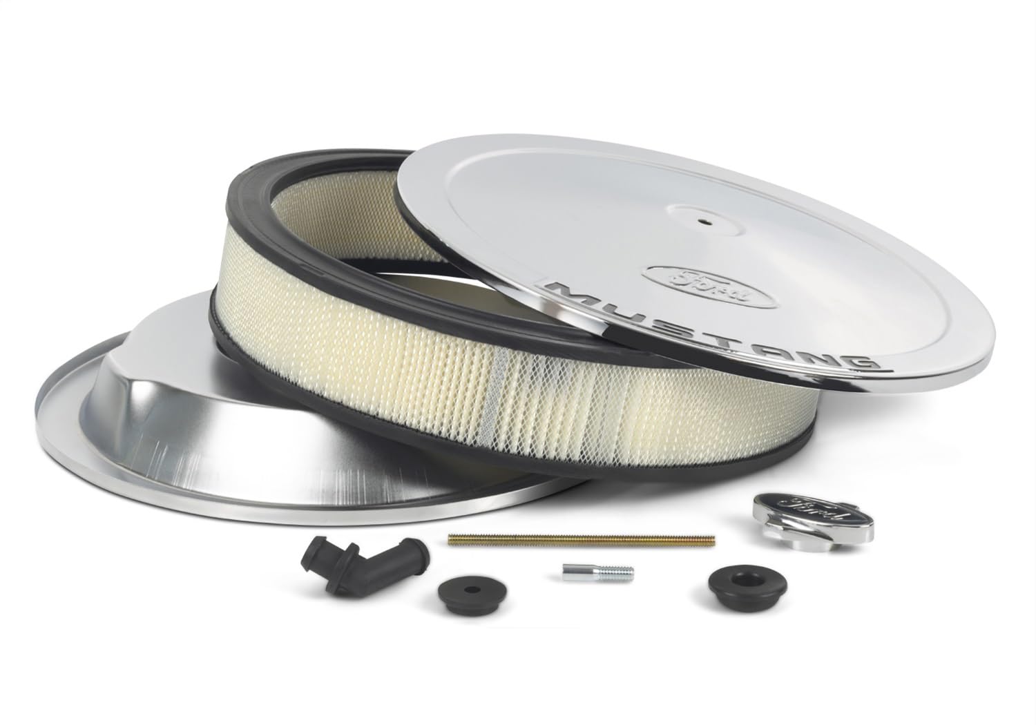 Replacement for/Compatible with Ford Performance Parts - 302-361 - 13in Dia Air Cleaner Kit Chrome