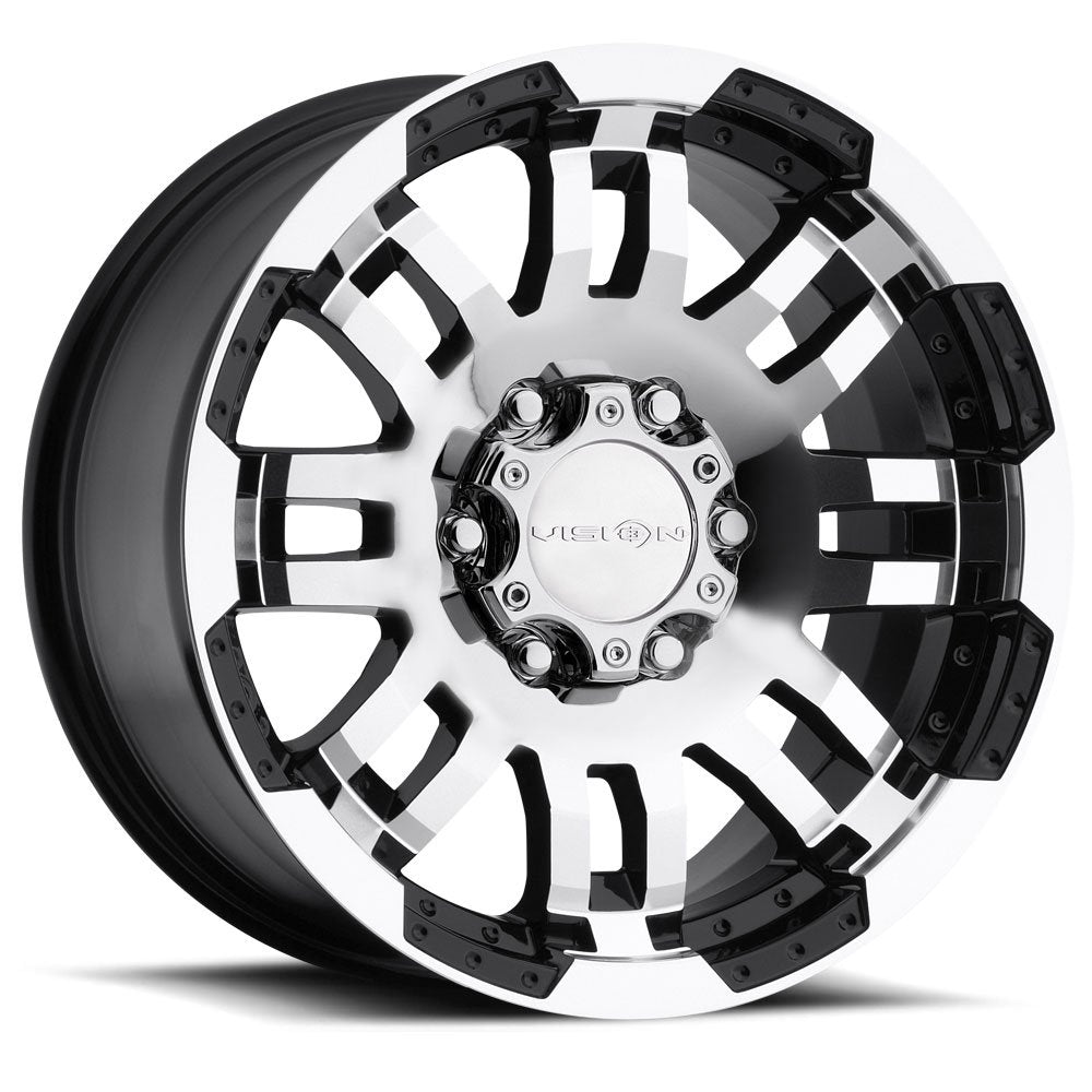 Warrior Vision 375 Gloss Black Machined Face Wheel (16x8"/5x139.7mm)