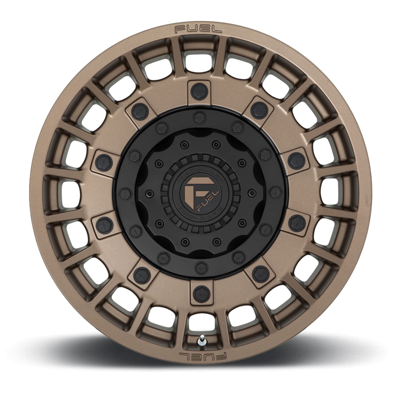 D725 MILITIA FUEL OFF-ROAD 20X10, 5X4.5/5.0, 4.79, -18mm MATTE BRONZE & BLACK - D72520002647