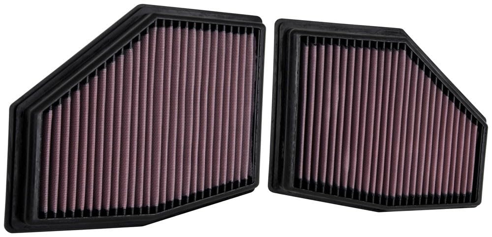 K&N Air Filter Engine: Increase Power & Acceleration, Washable, Premium, Replacement Car Filter: Compatible with 2020 BMW (750i xDrive, M550i xDrive) 33-3155