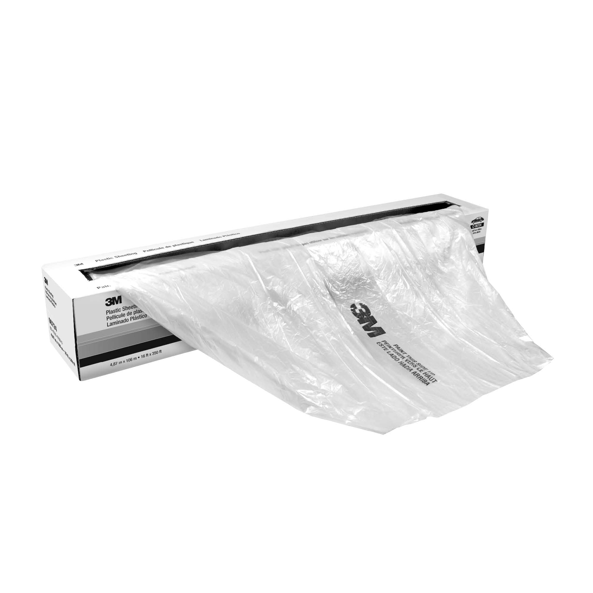 High Density 3M Plastic Sheeting 06723, Tear Resistant, Durable, Easy To Cut, 12 ft x 400 ft