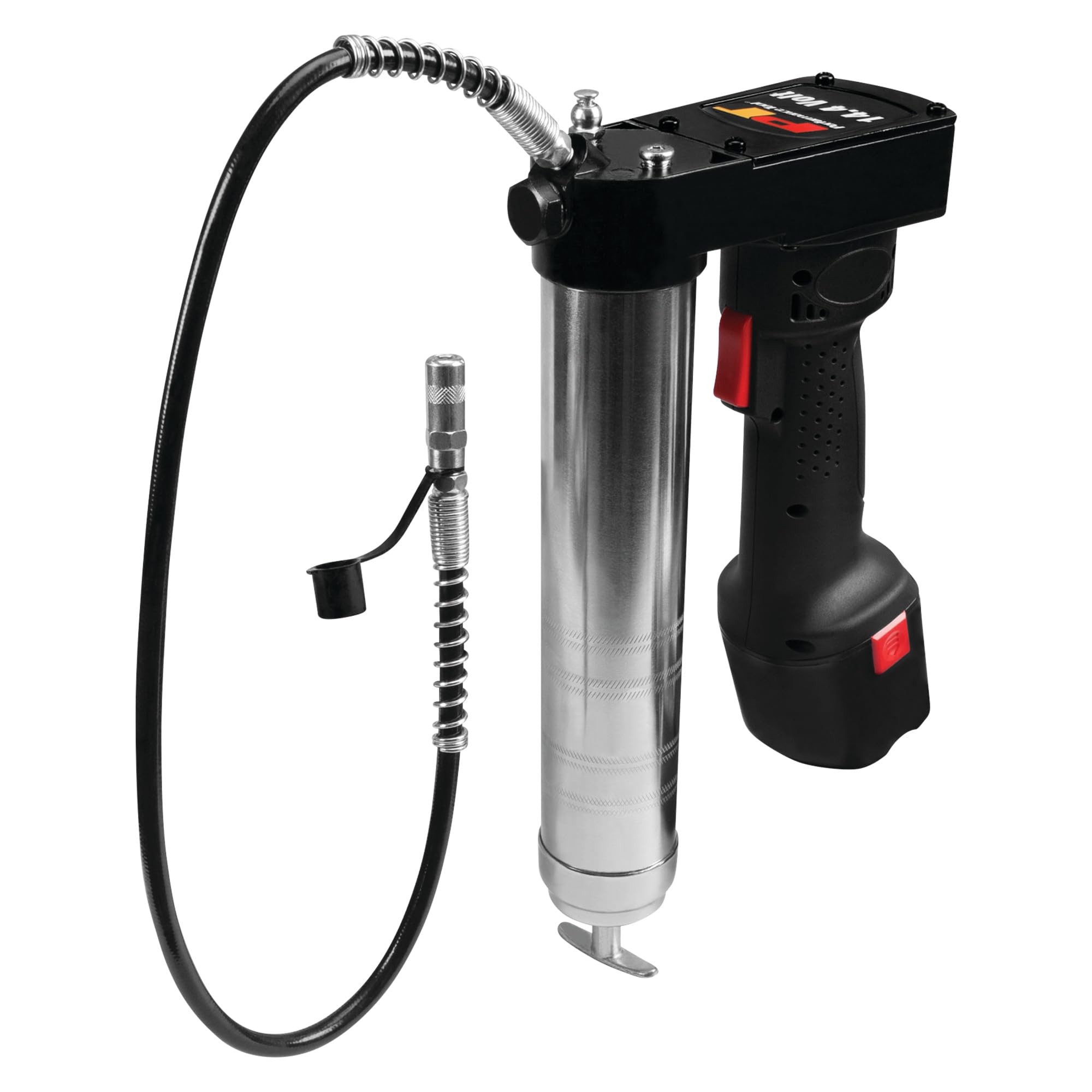 14.4V Performance Tool W50014 Cordless Grease Gun with 7000psi, 30in Hose and Heavy Duty Coupler for Easy Lubrication