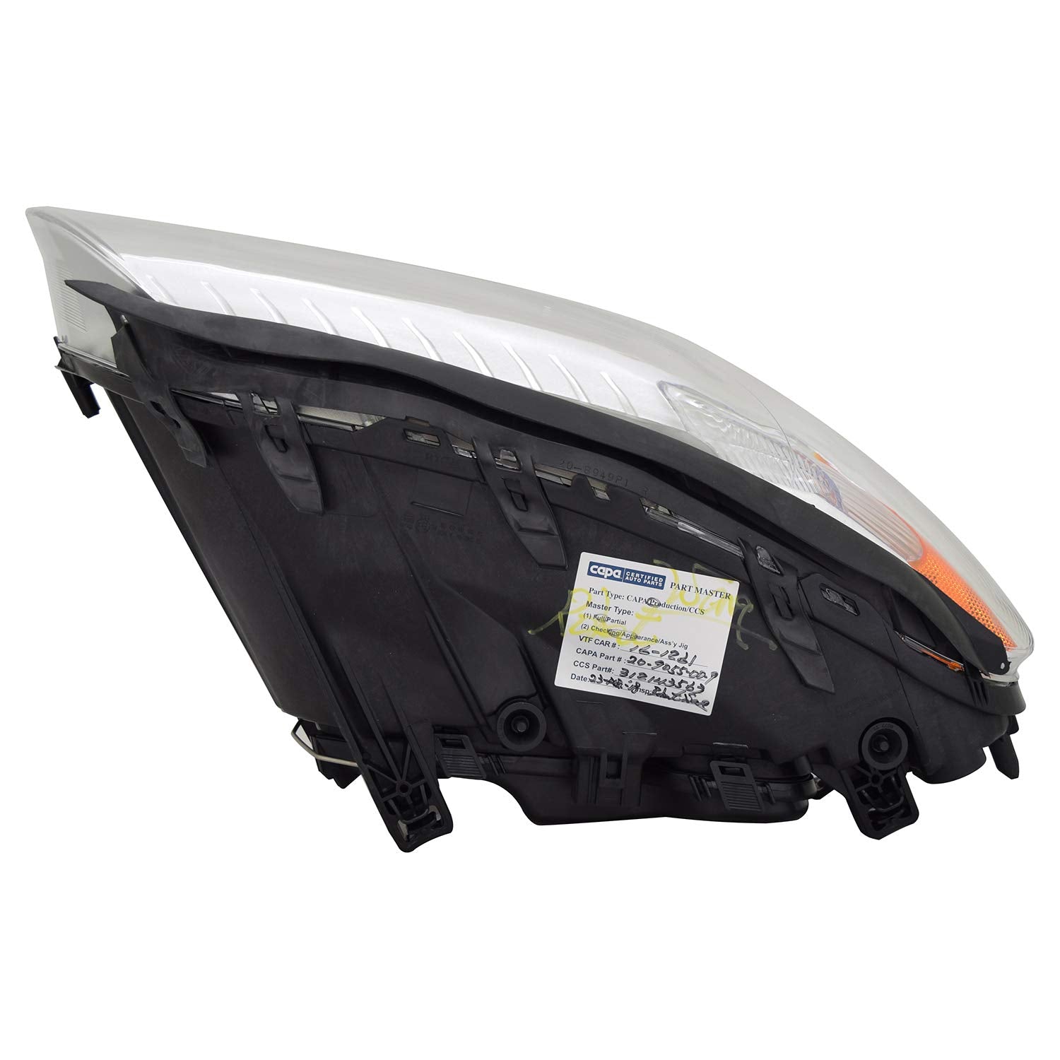 Right TYC Headlight Assembly Compatible with 2008-2010 Volvo V70