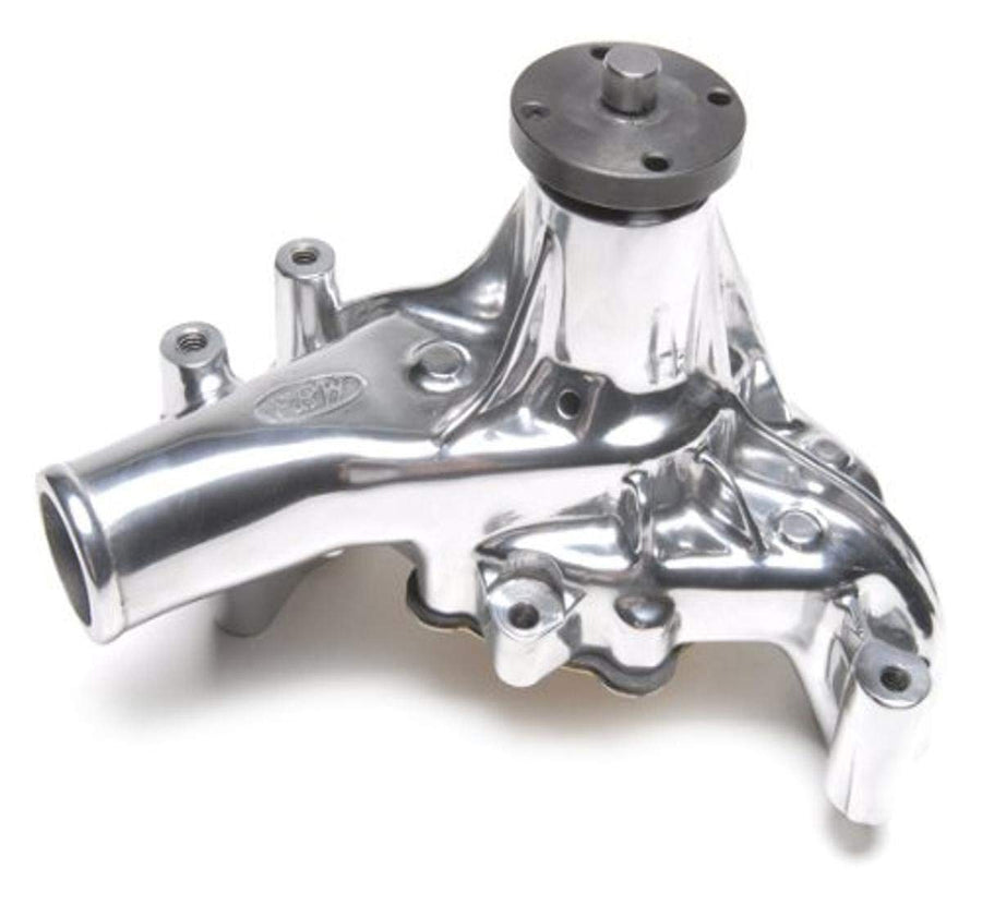 5/8" Pilot Shaft PRW 1435011 Performance Quotient Polished High Flow Long-Style Aluminum Water Pump for Chevy SB 1969-87