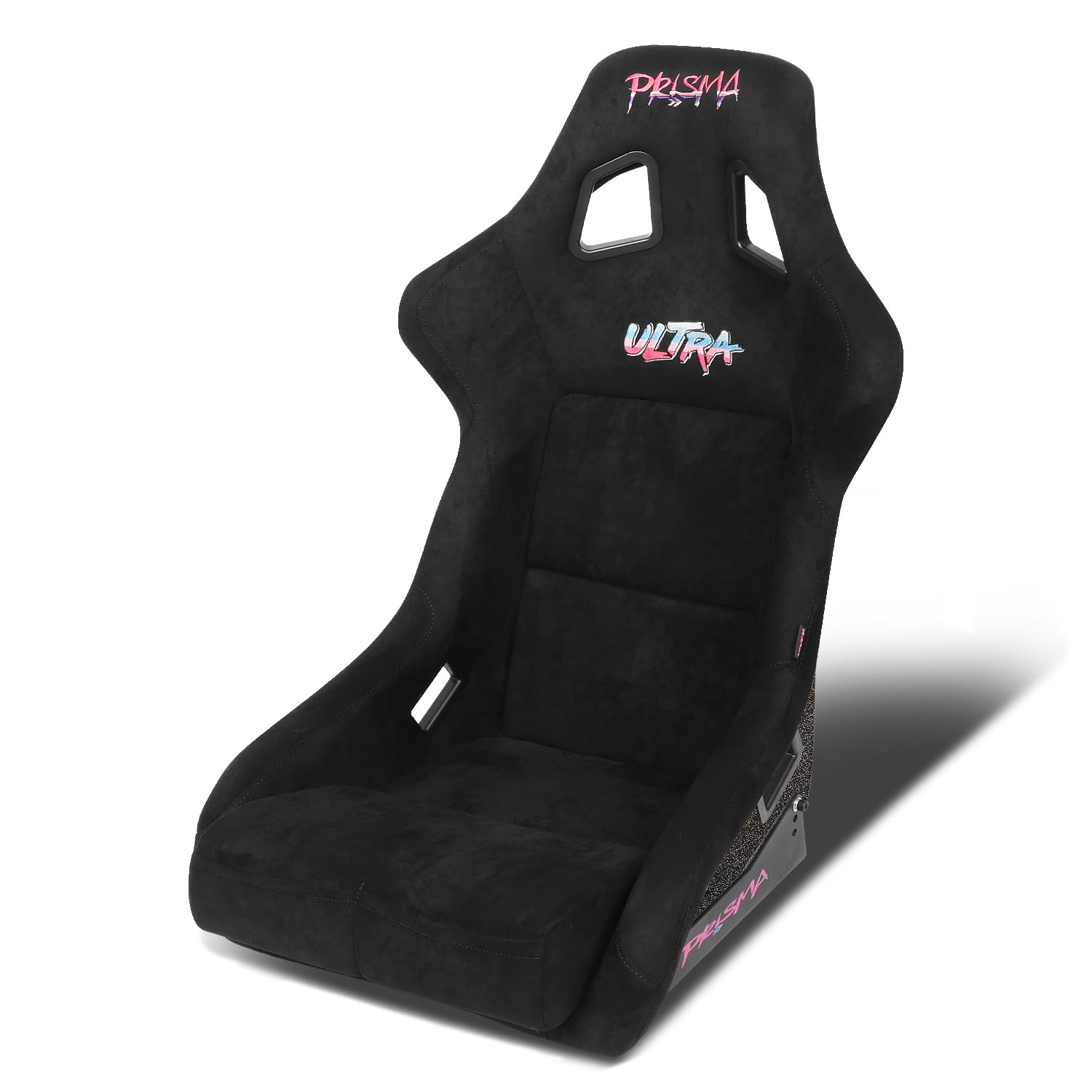 NRG Innovations Universal NRG-FRP-302BK-ULTRA Fixed Back Bucket Racing Seat for 5-Point Harnesses, Size L, Black Seat Cover,24" W X 35" H X 18" D
