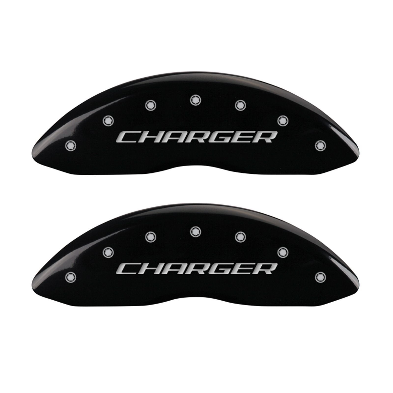 Caliper Covers MGP 12005SCHRBK with Black Powder Coat Finish, (Set of 4)