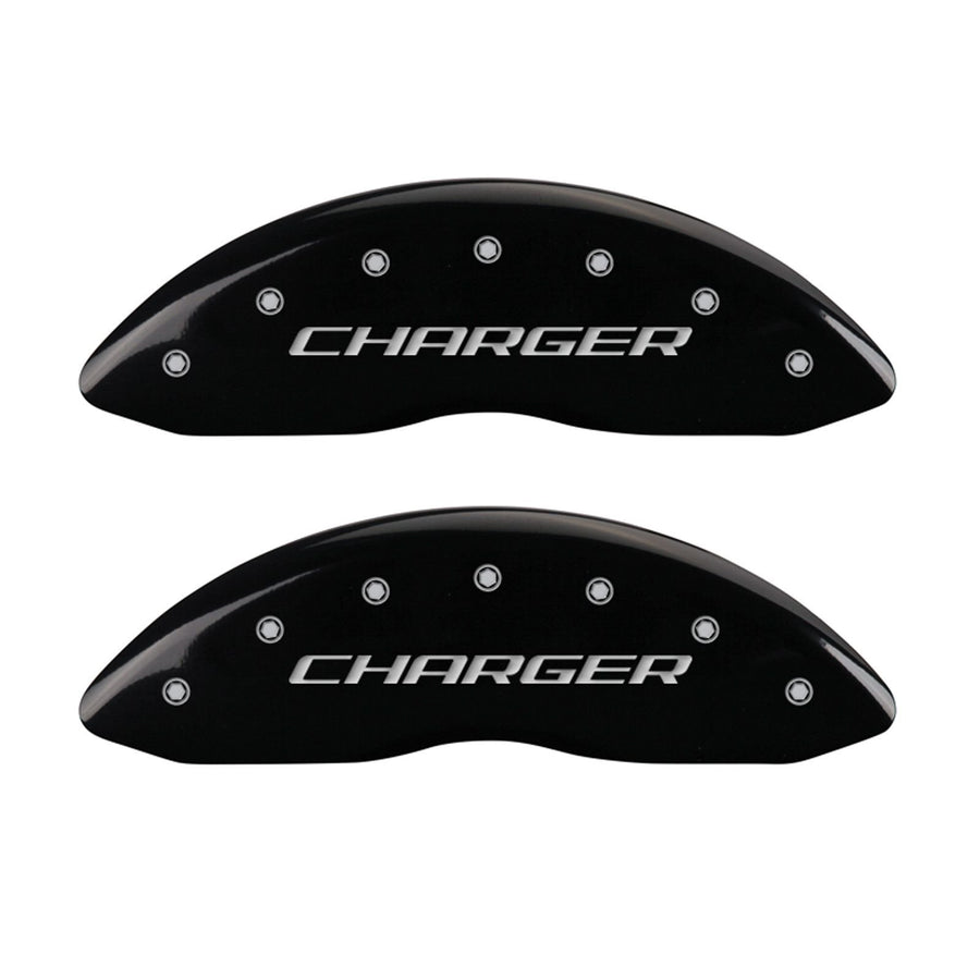 Caliper Covers MGP 12005SCHBBK with Black Powder Coat Finish, (Set of 4)