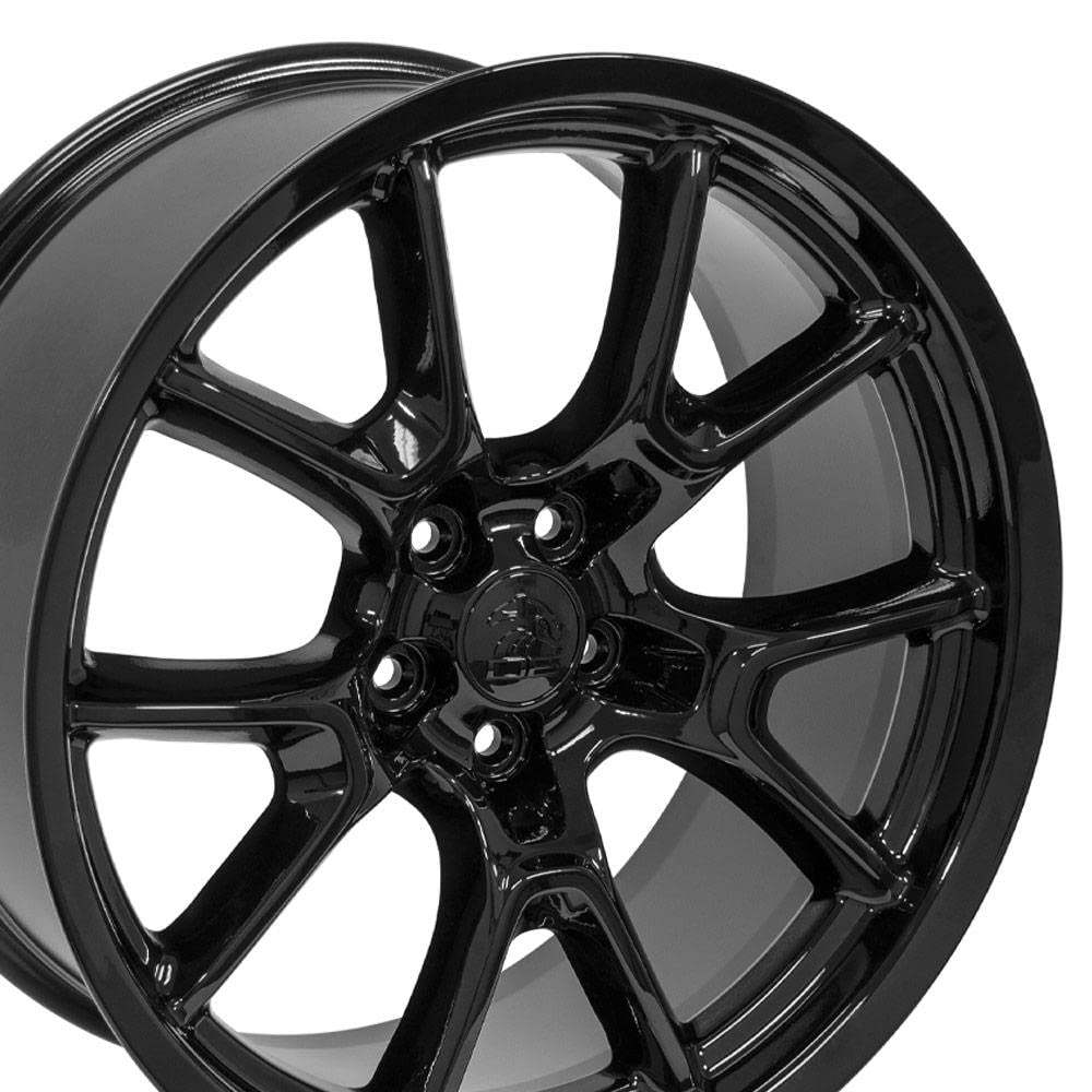 20 Inch OE Wheels DG21 Rim Fits Challenger 50th Anniversary Style 5x115 20x9 Gloss Black - Hollander 10369 (1)