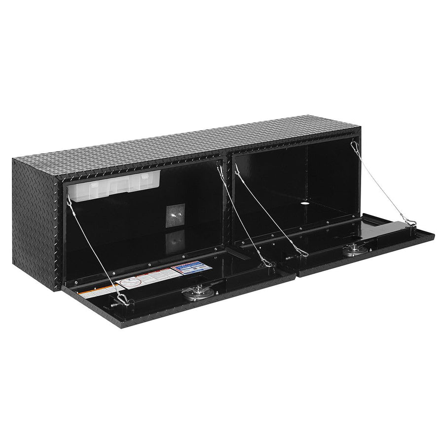Weather Guard Super Hi-Side Model 365-5-02 Truck Box, Aluminum, Gloss Black, 10.8 cu ft capacity