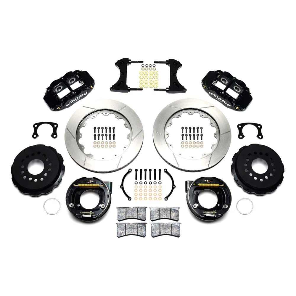 Rear P-Brk Kit, FNSL4R, 14.00", Drilled, Polished