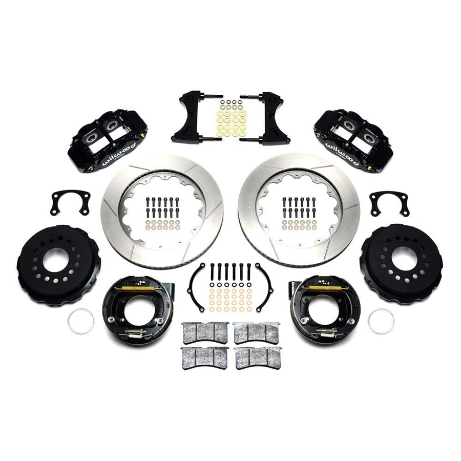Rear P-Brk Kit, FNSL4R, 14.00", Drilled, Polished