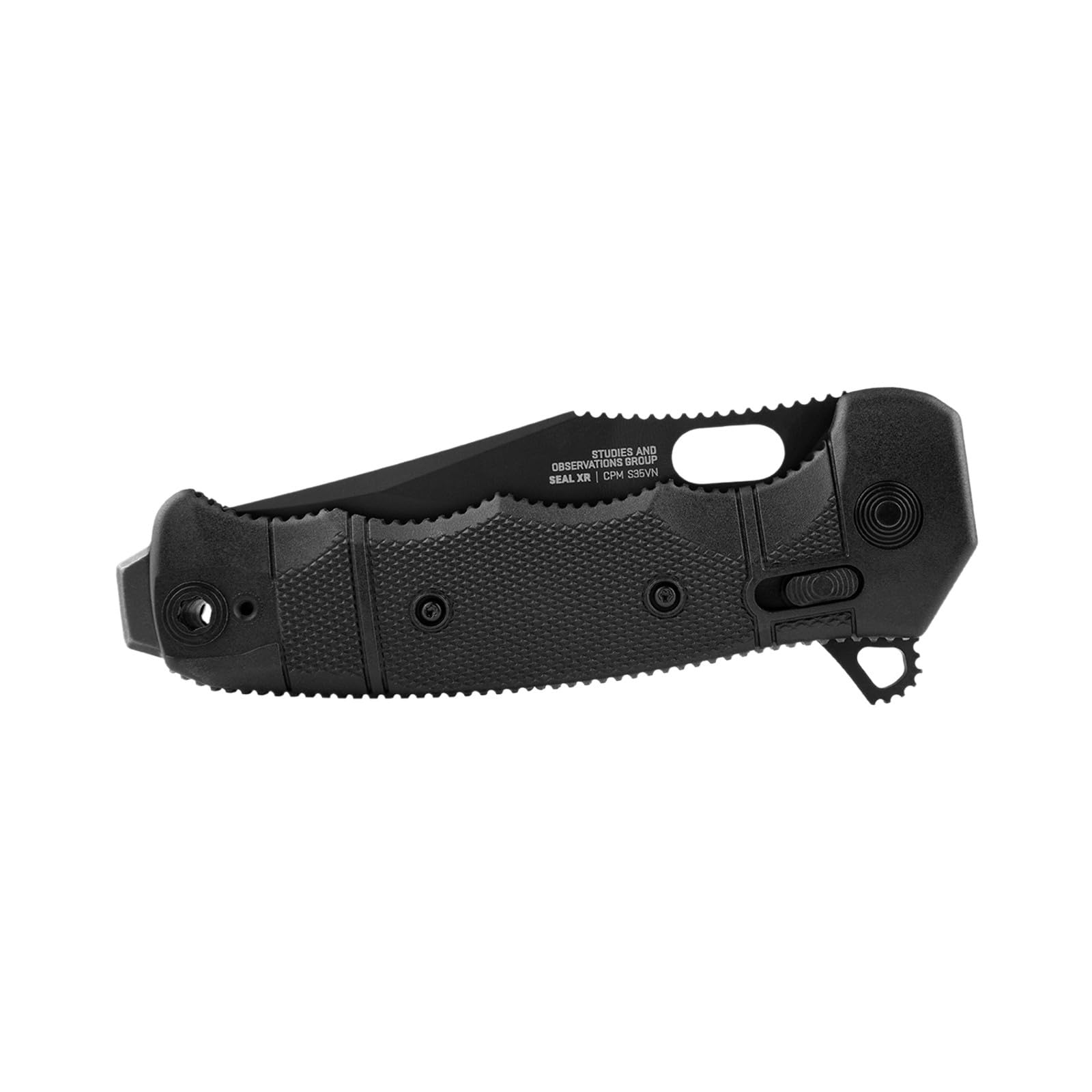 SOG Seal XR Hard-Use Partially Serrated Ambidextrous Pocket Tactical Folding Knife XR Lock CPM-S35VN Steel