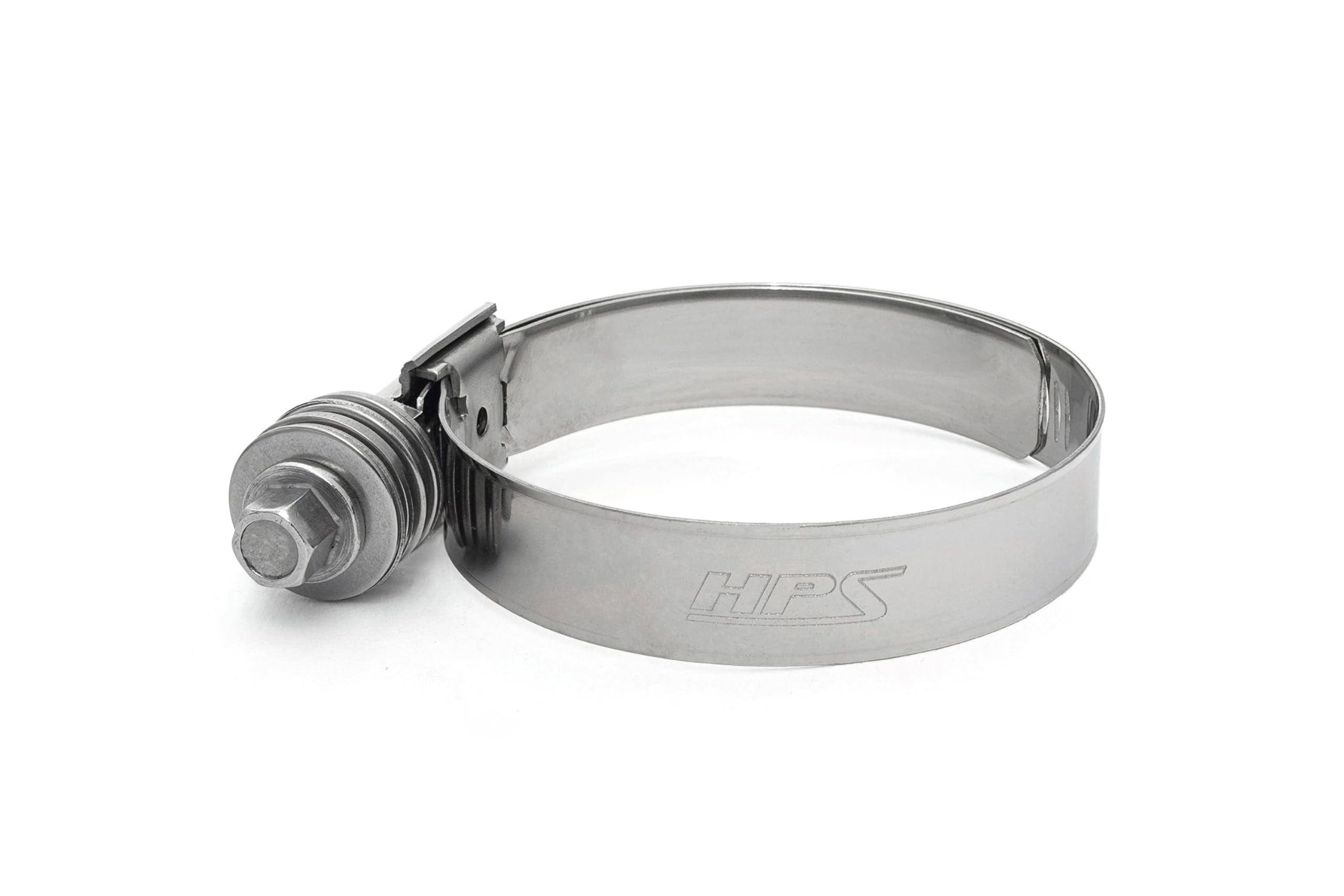 HPS Stainless Steel Size No. 52 Constant Tension Clamp with 9/16" Band, Effective Diameter Range: 2-13/16" - 3-3/4" (71mm - 95mm) 1PC Pack, CTF-375