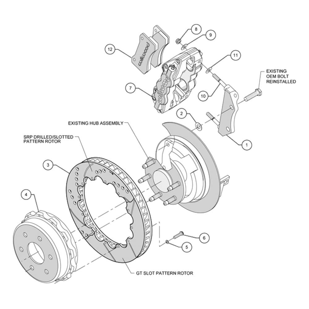 Big Truck WILWOOD 140-9407 Rear Brake Kit