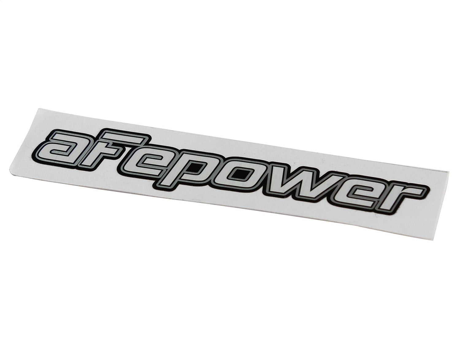 Brushed Silver Metalized Mylar Decal 4 x 1-1/8 in (40-10144)