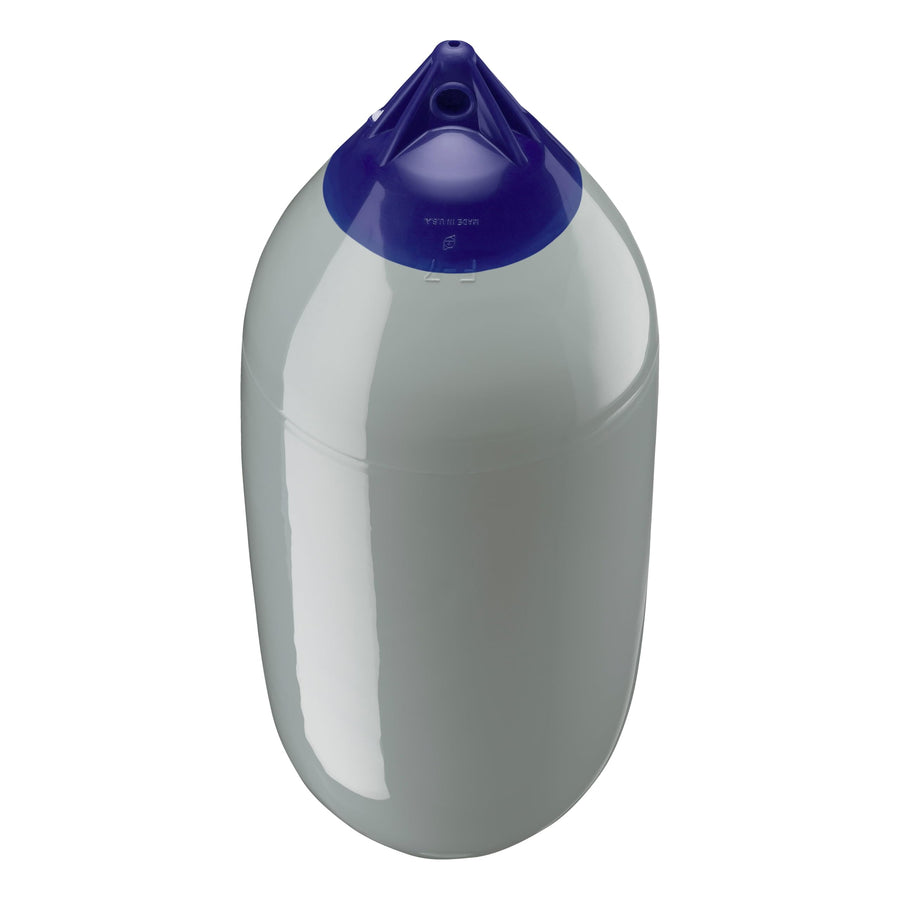 F-7 Standard Polyform Boat Fender Blue Ropehold - Grey