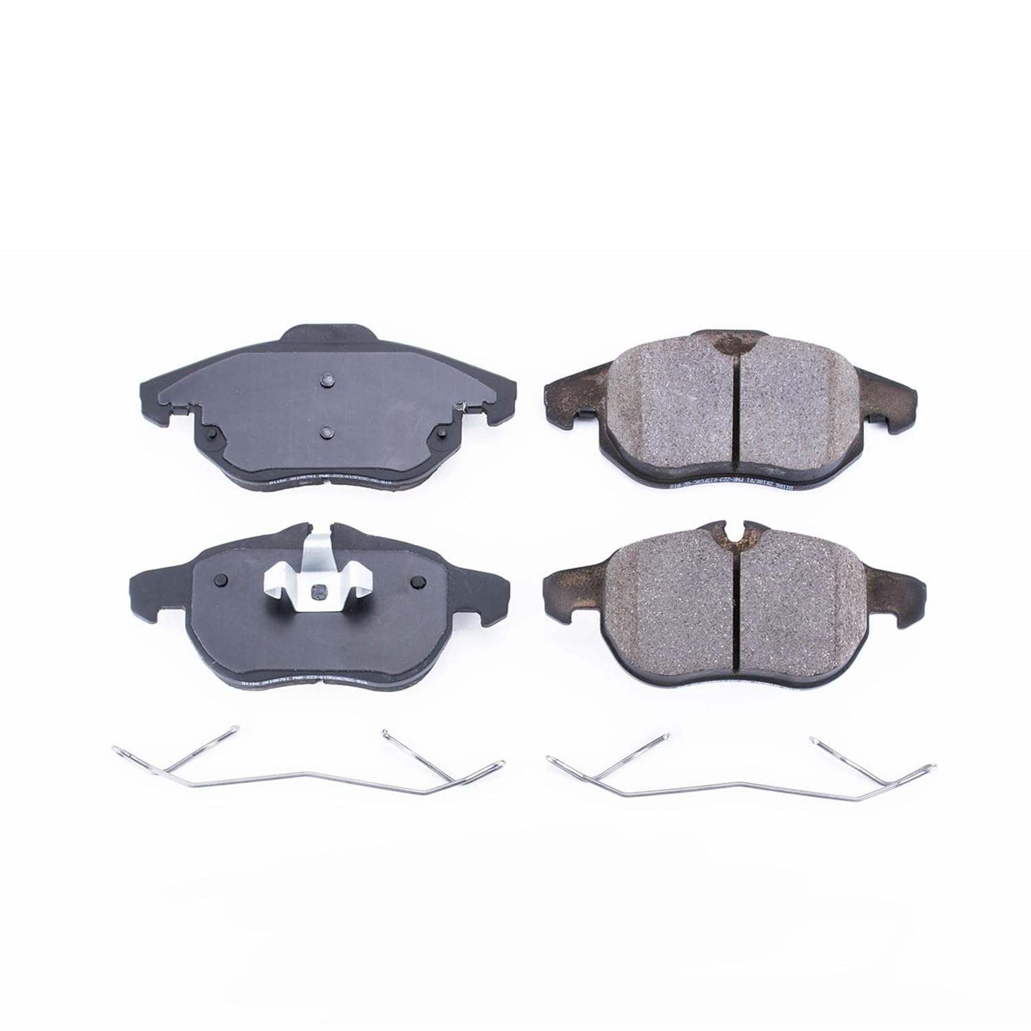 Power Stop Brake Kit Front For Saab 9-3 2006-09 - Ceramic Brake Pads With Installation Hardware, 17-1106
