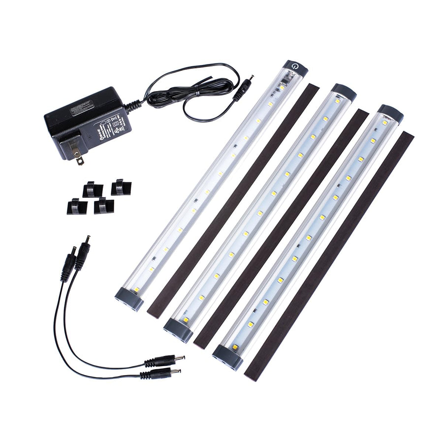 3-Bar Montezuma LED Light Kit, Silver