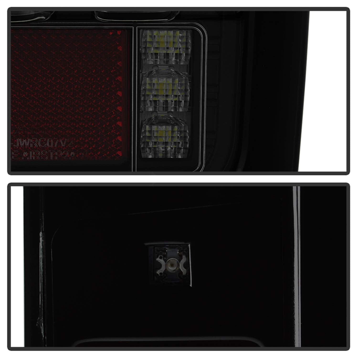 Jeep Wrangler (JK JKU) Spyder 5084781 07-18 Version 2 Light Bar Sequential Turn Signal LED Tail Lights - Black Smoke