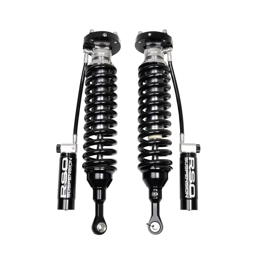 2.5 RSO Coilover Front Adjustable Compression and Rebound Suspension Shocks Remote Reservoir Lift Kits 0-3 inch Compatible with 2007-2021 Tundra