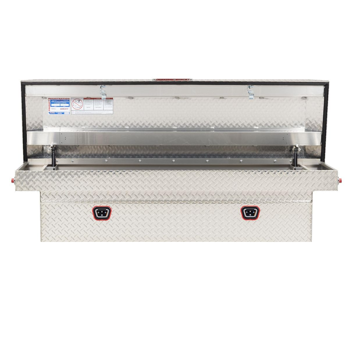 Weather Guard Saddle Box Model 127-0-04, Aluminum, Full Standard, Clear, 11.0 cu ft