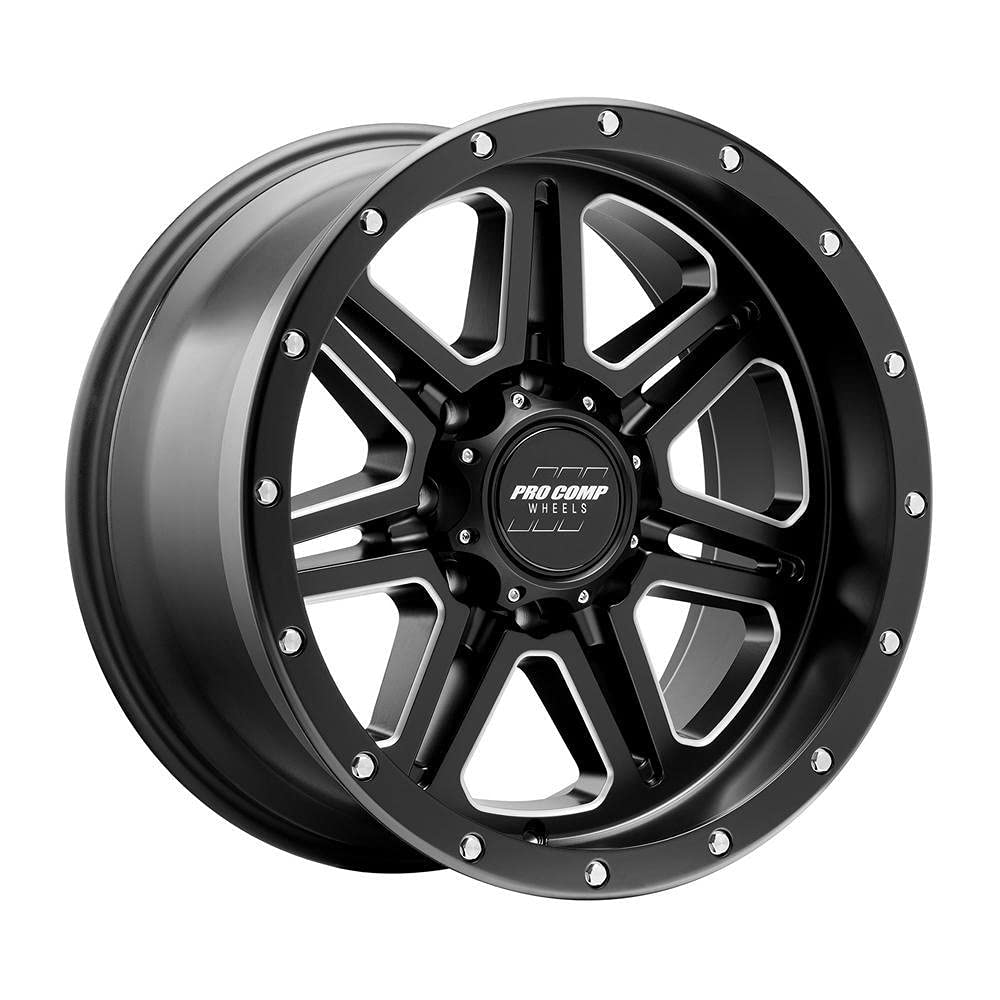 Apex Pro Comp Black Wheel with Painted (17 x 9. inches /5 x 5 inches, -6 inches Offset)