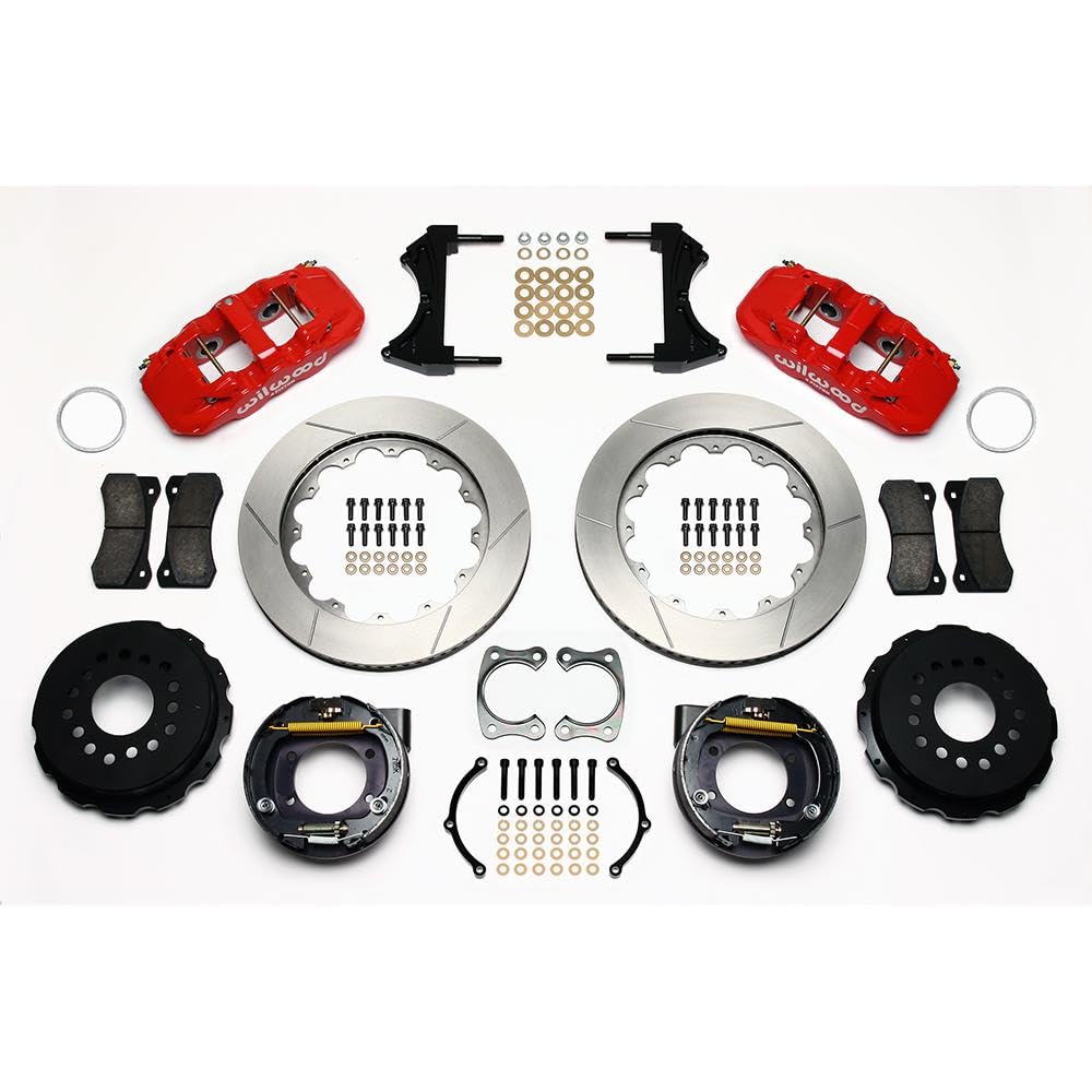 Red AERO4 Rear P-Brake Kit,14.00"
