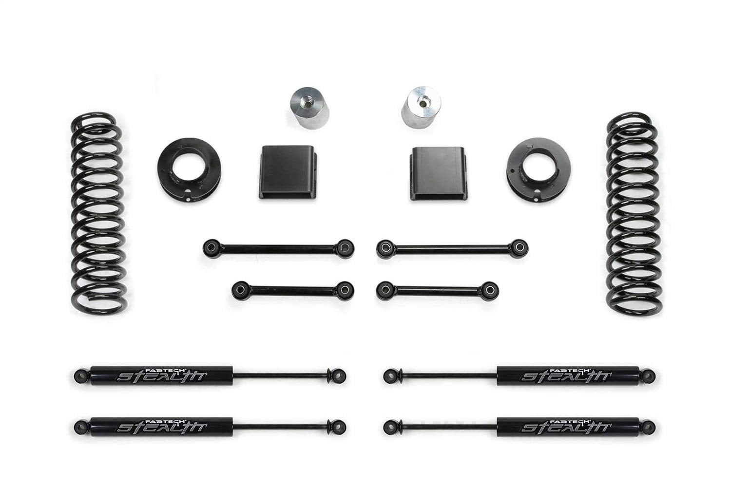 Fabtech K4160M Sport Lift System w/Shock 3 in. Lift w/Stealth Sport Extension Lift System w/Shock