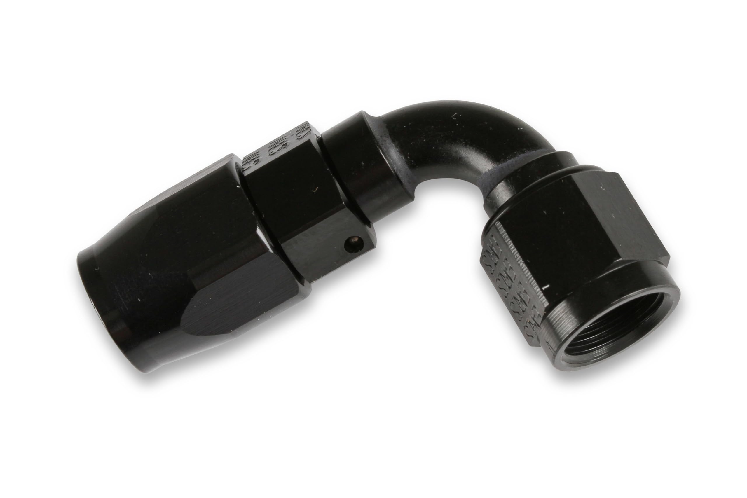 90 Degree Earl's Swivel-Seal® Hose End -6 AN - Black - Clamshell Package